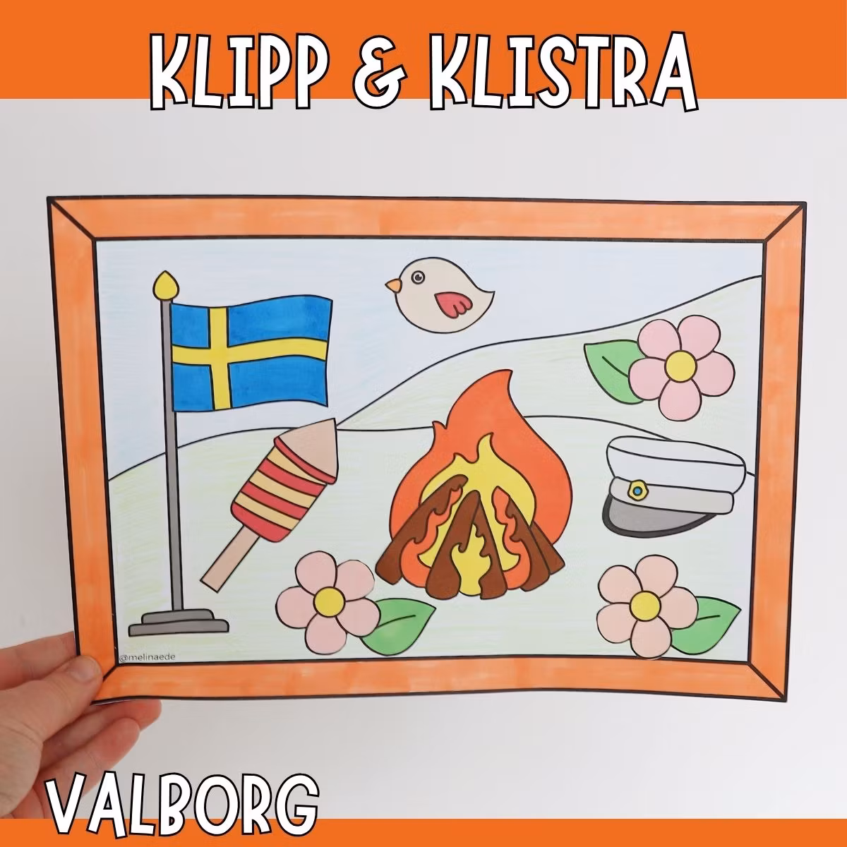 Valborgspyssel för barn - Skapa en valborgstavla