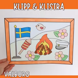 Valborgspyssel för barn - Skapa en valborgstavla