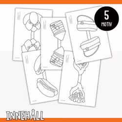 Girlang - Valborgspyssel att skriva ut