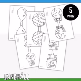 Girlang - Jordens dag-pyssel att skriva ut