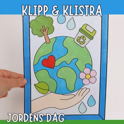 Pyssel jordens dag att skriva ut - Tavla