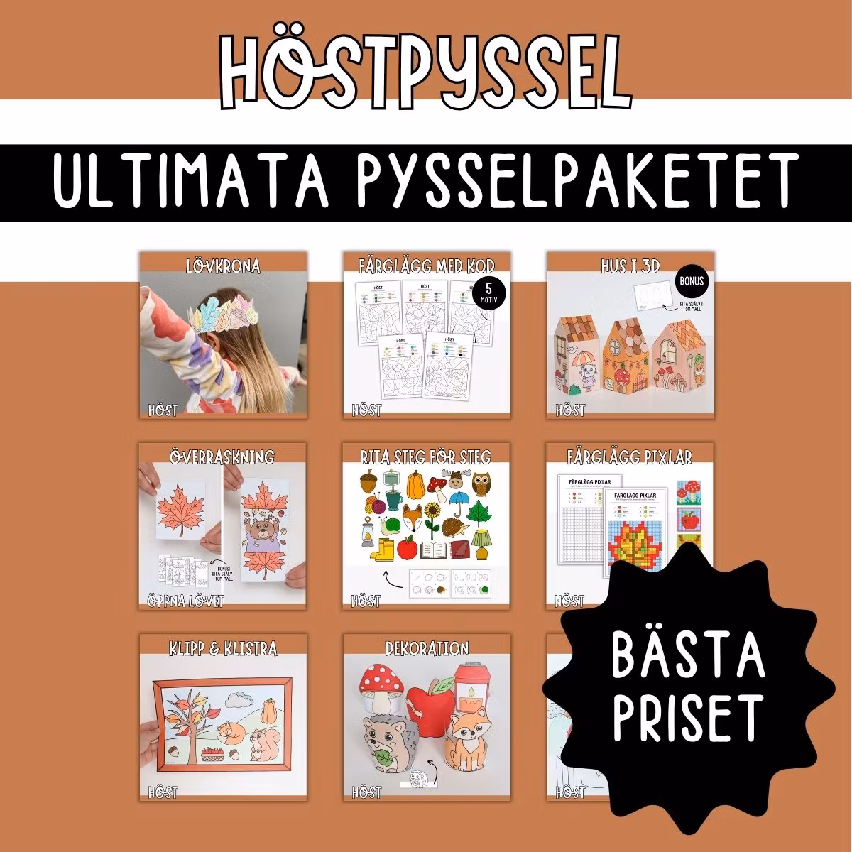 Höstpyssel - Ultimata pysselpaketet