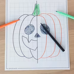 Halloweenpyssel – Symmetriska pumpor