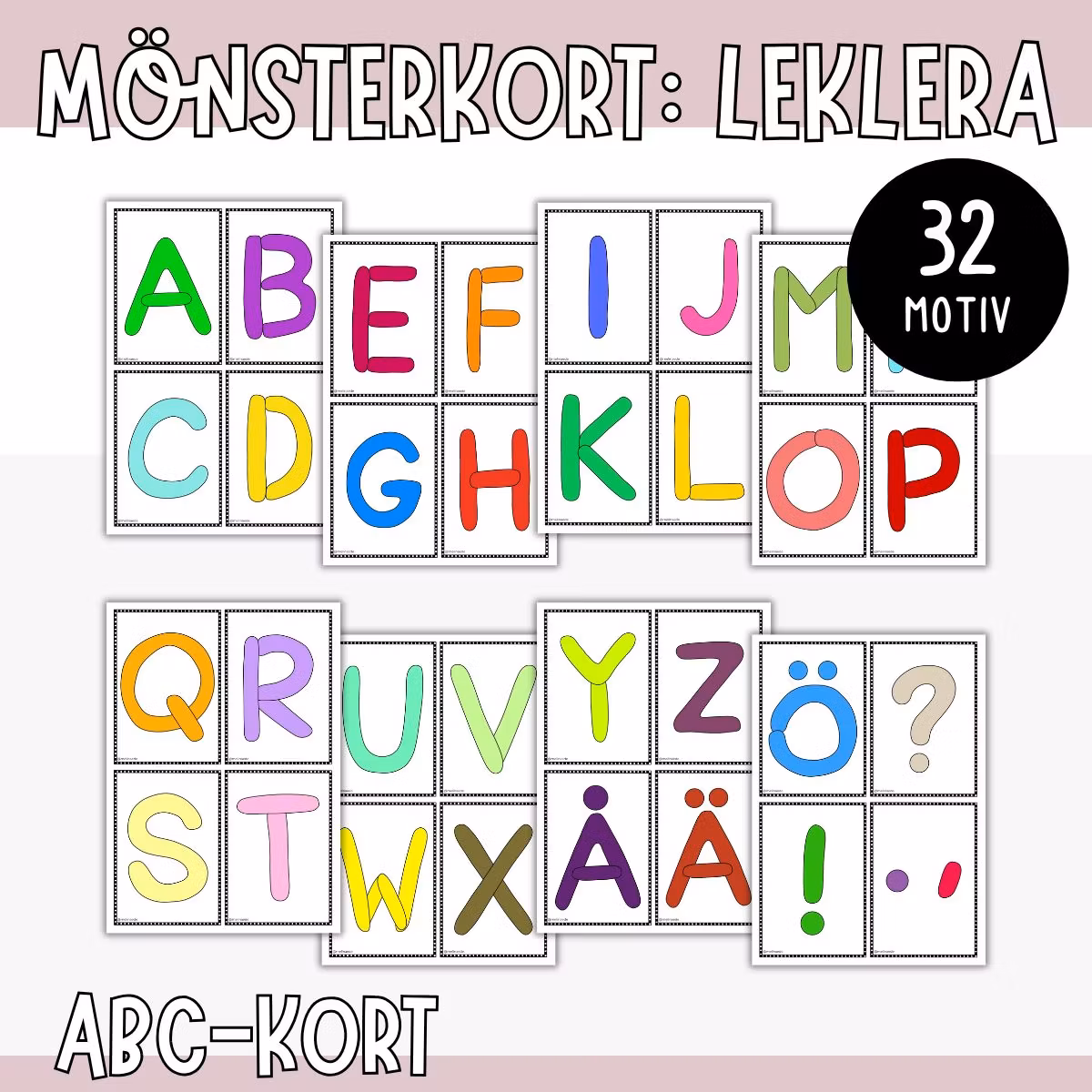 ABC-kort till leklera