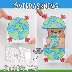 Jordens dag-pyssel för barn - Öppna jordklotet