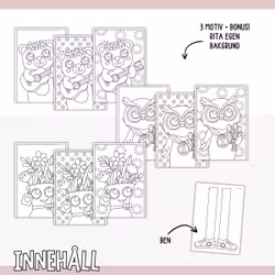 Sicksack-figurer - Pyssel till skolavslutningen