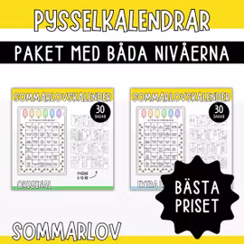 KOMBO sommarlovets pysselkalendrar