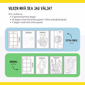 KOMBO sommarlovets pysselkalendrar