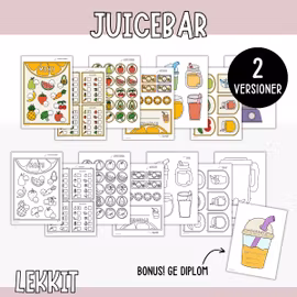 Lekkit juicebar - Rollek att skriva ut