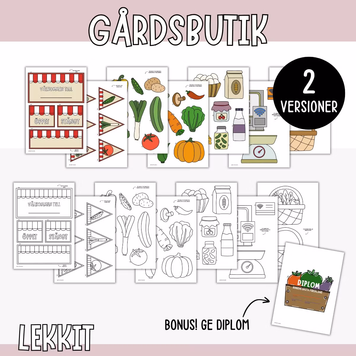 Lekkit gårdsbutik - Pyssla och lek butik