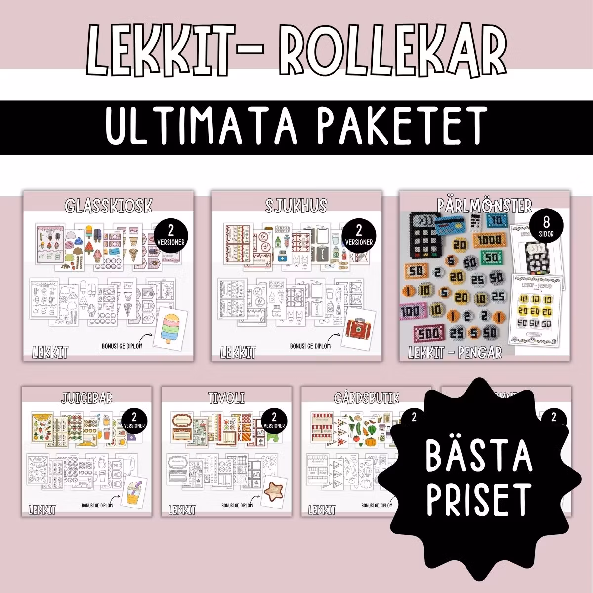 Lekkit kreativa rollekar - Ultimata paketet