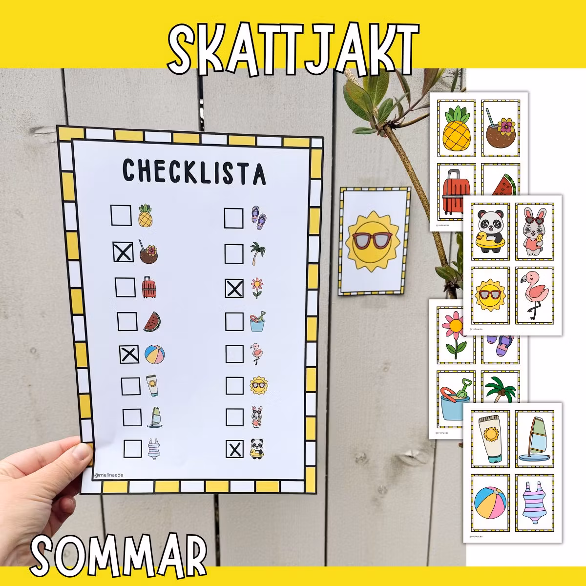 Skattjakt för barn - Sommar