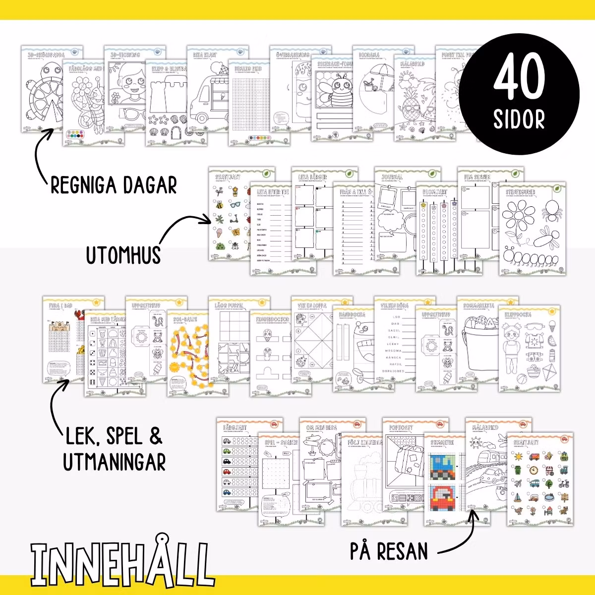 Sommarlov - Utmaningar, pyssel, spel, på resan & utomhus