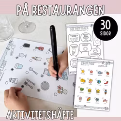 På restaurangen - Utmaningar, prat, spel, skattjakter & pyssel