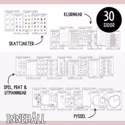 På restaurangen - Utmaningar, prat, spel, skattjakter & pyssel