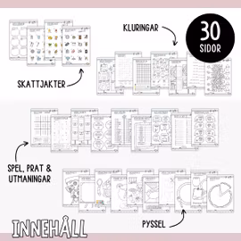 På restaurangen - Utmaningar, prat, spel, skattjakter & pyssel