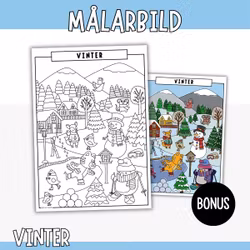Målarbild - Vinter
