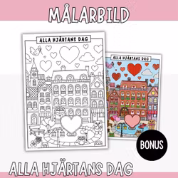 Målarbild - Alla hjärtans dag