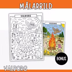 Målarbild - Valborg