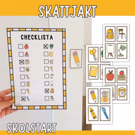Skattjakt för barn - Skolstart