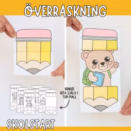 Skolstartspyssel för barn - Öppna pennan