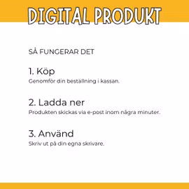 Skolstart - Rita och skriv om första skoldagen
