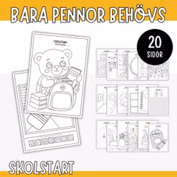 Skolstart-pyssel - Bara pennor behövs