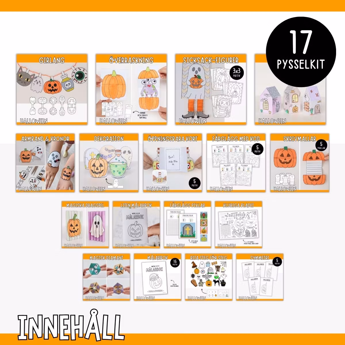 Halloweenpyssel - Ultimata pysselpaketet