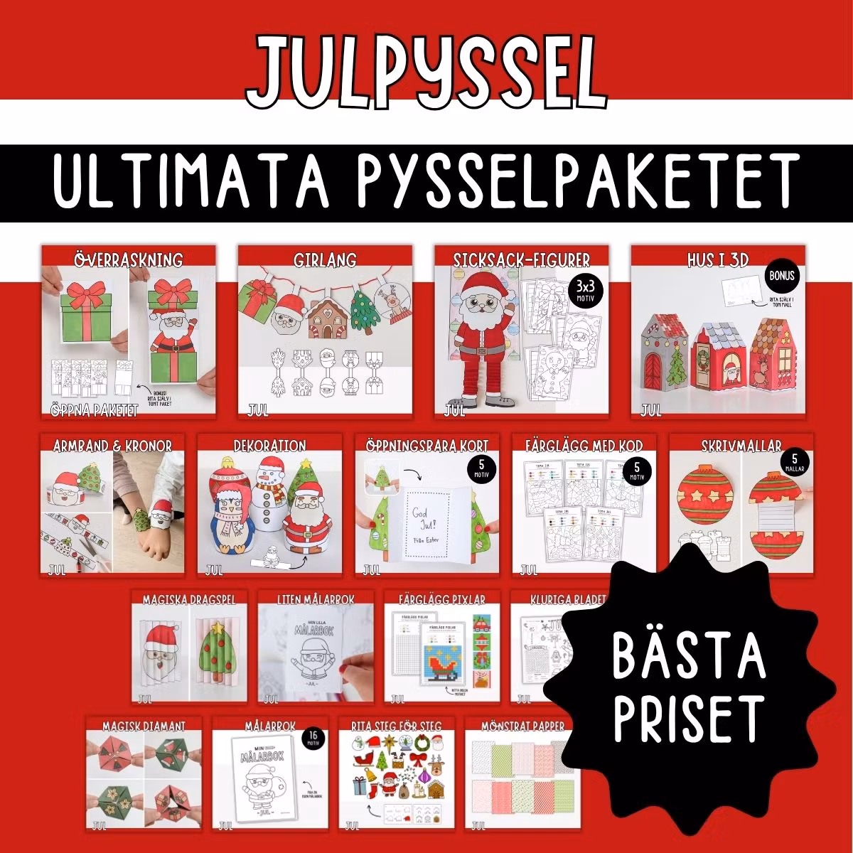 Julpyssel - Ultimata pysselpaketet