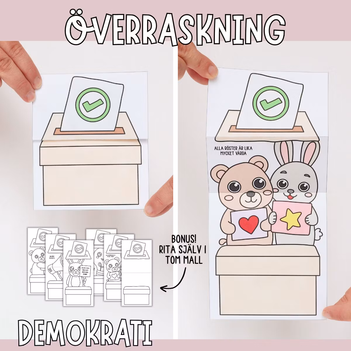 Demokratipyssel för barn - Öppna valurnan