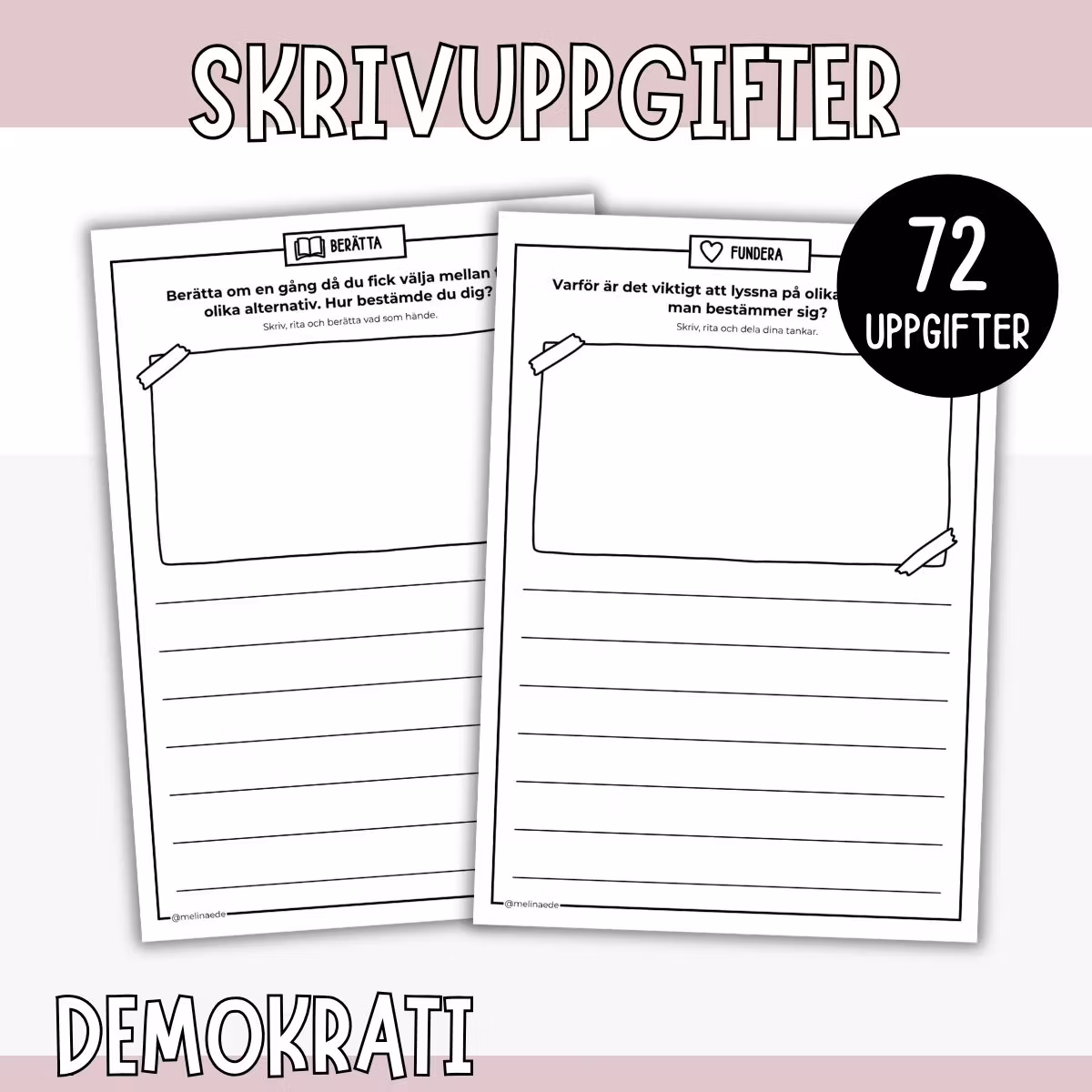 Skrivuppgifter - Demokrati & val