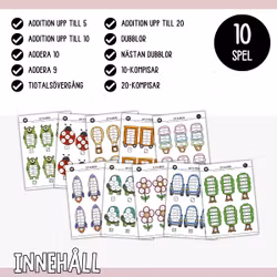 Slå & räkna (10 mattespel) - Addition upp till 20