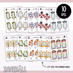 Slå & räkna (10 mattespel) - Multiplikation tabell 1-10