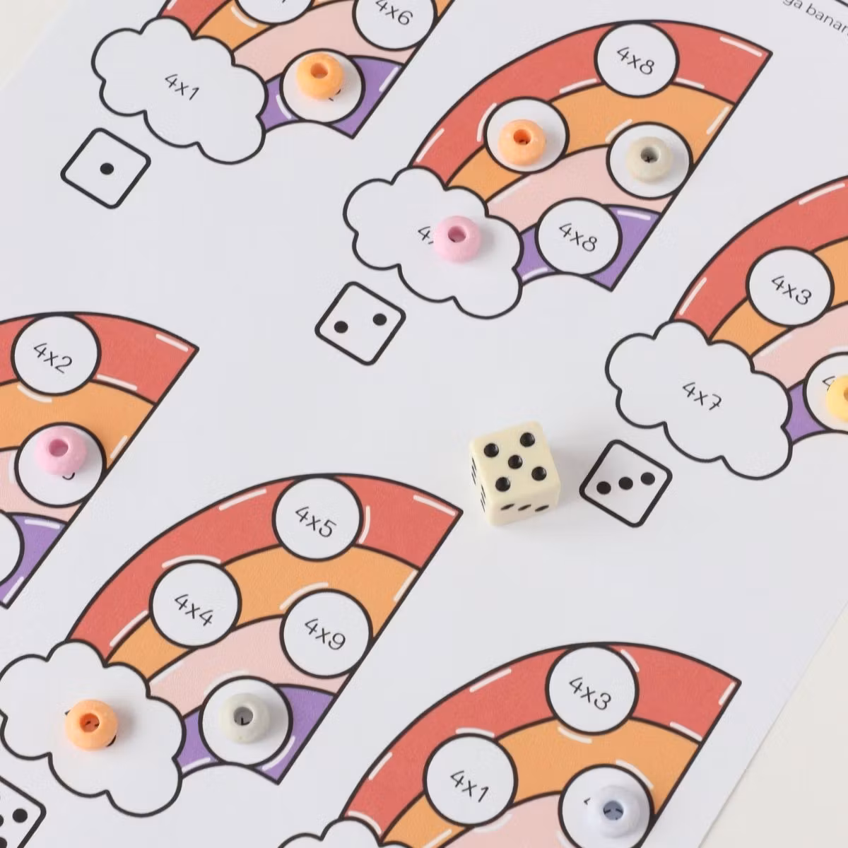 Slå & räkna (10 mattespel) - Multiplikation tabell 1-10