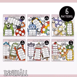 Slå & räkna - Stort paket med mattespel