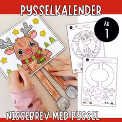 Nissens pysselkalender - 24 nissebrev med julpyssel (år 1)