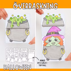 Halloweenpyssel för barn - Kittel som öppnas