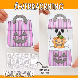 Halloweenpyssel för barn - Godispåse som öppnas