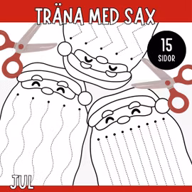 Träna med sax - Jul (tomtens skägg)