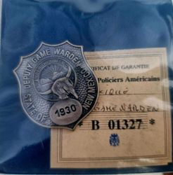 Badge Deputy game Warden 1930