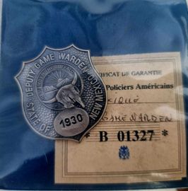 Badge Deputy game Warden 1930