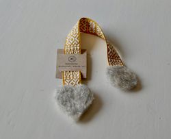Bokmärke gult band