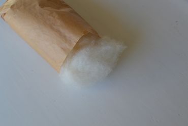 Ull för nåltovning VIT