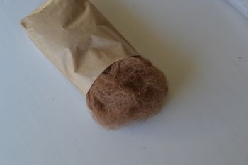 Ull för nåltovning BRUN