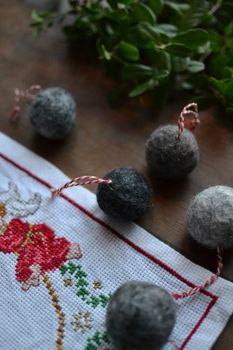 Ull-julkulor i 5-pack