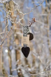 Bokmärke svart band