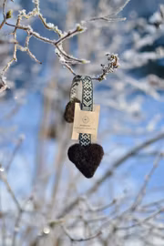 Bokmärke svart band