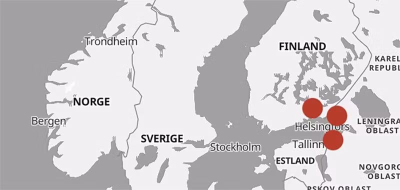 Drönare har kraschat i Finland