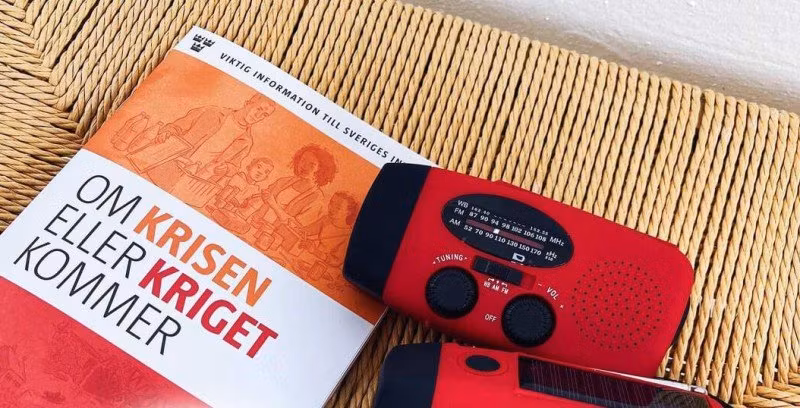 Broschyren "Om krisen eller kriget kommer" från MSB