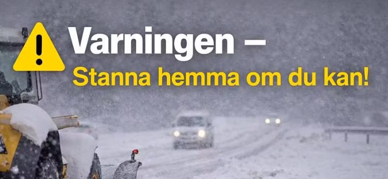 Varningen - Stanna hemma om du kan!